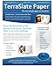 TerraSlate Premium Waterproof Paper, 5 MIL 8.5” x 11”, Laser Printer & Copy Machine Compatible, Durable & Rain/Weather-Proof Copy Paper, White Paper (250 Sheets)