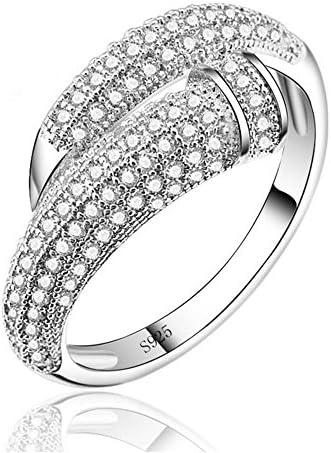 Huiyin Jewelry S925 Sterling Silver Cubic zirconia Nail Rivet Ajustable Women Open Rings
