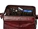 Bayfield Bags Overnight Toiletries Bag For Men Small Compact Minimalist Glossy Leather Shaving Kit For Men (10x5x5) (reddish brown) Travel Bags For Men