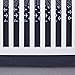 NoJo 100% Cotton Fitted Crib Sheet, Anchors, Navy/White