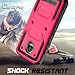 Moto Z2 Force Case, Moto Z2 Play Case, Venoro Heavy Duty Shockproof Full Body Protection Rugged Hybrid Case Cover with Swivel Belt Clip and Kickstand for Motorola Z Force 2017 (Rose)