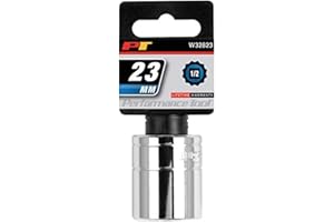 Performance Tool W32823 1/2 Drive 12-Point Socket, 23mm