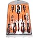 9 Piece Rubber Handle Screwdriver Set - Phillips and Flat Head Screwdrivers