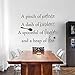 Inspirational Wall Sticker Quotes Words Art Removable Kitchen Dining Room Wall Decal Sticker Mural Vinyl Home Decor A Pinch of Patience,A Dash of Kindness...£¨Small,Black£©