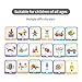 Wooden Pattern Blocks Set Early Geometry Shape Puzzle Early Classic Educational Toy Montessori Tangram Toys Manipulative Shape Puzzle Brain Teasers Best Gift for Kids Toys