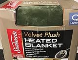 Sunbeam Luxurious Velvet Plush Queen Heated Blanket