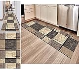 CLOWNFISH Runner Rugs, Hallway Brown 1'7" X6' Non