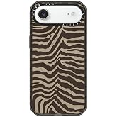 CASETiFY for iPhone Air Case - Impact Compatible with MagSafe | 8.2 ft. 4x Military Grade Drop Protection | Zebra-Brown | Black