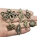 55 PCS Marine Life Charms Collection - Starfish Seashells Conch Sea Horse Octopus Mermaid Dolphin Charms Pendants (Bronze HM69)