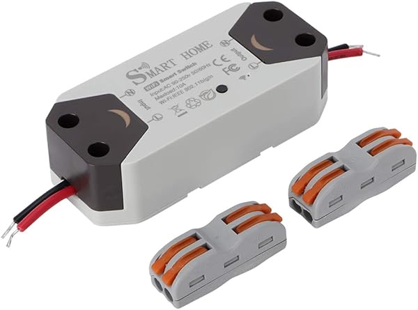 Telituny WiFi Smart Switch WiFi Circuit   WiFi Leistungsschalter Smart Control mit Fernbedienung und Schnellanschluss fr Alexa Home AC 90 250V