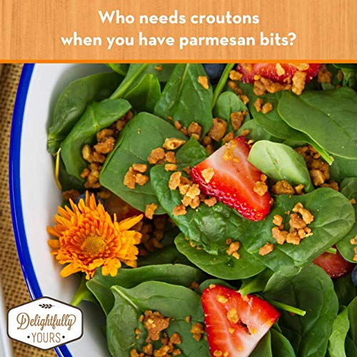 Delightfully Yours Parmesan Cheese Bits Gluten Free Salad Topping