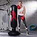 MYYAGEW Free Standing Water Base Pump Inflatable Punching Bag，Free Standing Boxing Toy for Children, Punching Bag for Kids, Youth Boxing Bag, Inflatable Punching Bag for Adults（Black）
