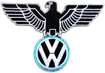 VW Vlokswagen German Eagle Deutschland Germany Logo Sign Car Racing Patch Iron on Applique Embroidered T shirt Jacket Gift BY SURAPAN