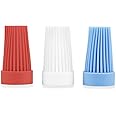 BBQ-AID Basting Brush Replacement Head - For Marinating, Glazing, Seasoning - Bbq Silicone Brush Cooking, Baster for Cooking Brush - Premium Wood Handle, Stainless Steel Core and Silicone Bristles