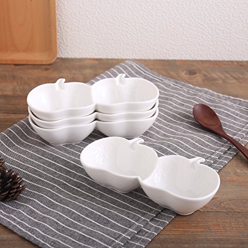 SOLECASA"7.6inch/Set of 4" Porcelain/Ceramic Utility Sauce Dipping