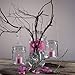 Eastland® Hanging Votive Holder Glass / Charming Metal Handle Adorned with Gems (Set of 12)