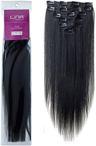 Lina Women Human Hair Clip In Extensions Hairs 7pcs 70g 15-22 inches