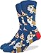 Good Luck Sock Men's Corgi Pizza Dog Socks, Adult, Shoe Size 7-12