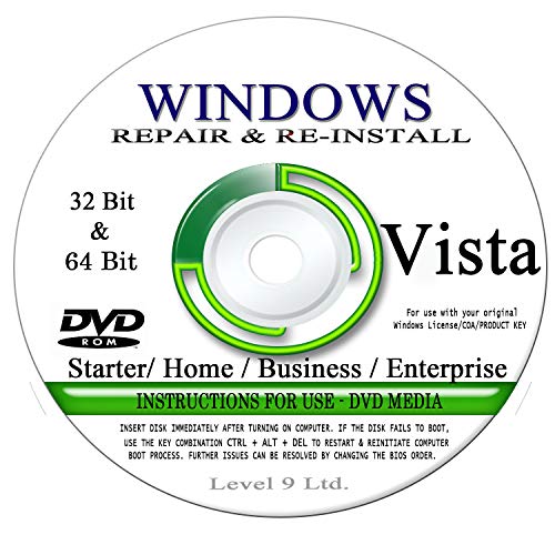 BOOT RESTORE & RECOVERY for WINDOWS VISTA 32bit / 64 bit