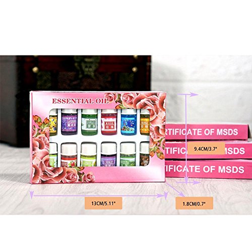 Water Soluble Essential Oil Sets Relax Kit, 12 Pack Difussers Essential