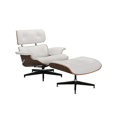 Eames Style White Swivel Lounge Chair and Ottoman Tunisia Ubuy