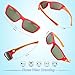RIVBOS Rubber Kids Polarized Sunglasses With Strap Glasses Shades for Boys Girls Baby and Children Age 3-10 RBK025 （Red）