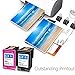 ESTON #122 XL Black/Color Ink for Deskjet 1000 1050 2050 2050s 3000 3050A (1Black 1Color)