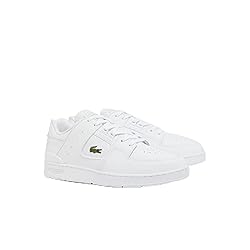 Lacoste Mens Court Cage Sneaker, WHT/WHT, 9.5
