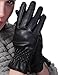 Women Winter Leather Warm Gloves Cashmere Lining Thick Windproof Outdoor Hand Mittens Touch Screen