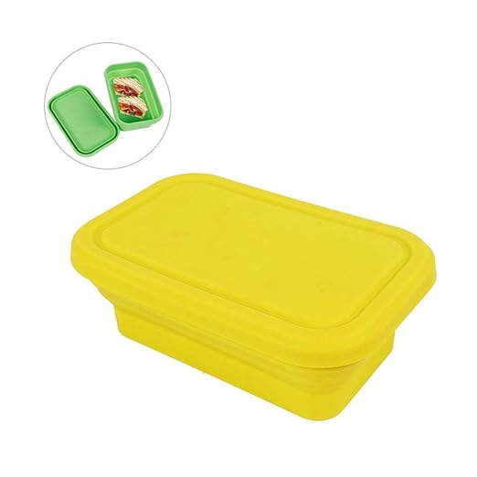 Volwco - Fiambrera Plegable a Prueba de Fugas, ecológica, sin BPA ...