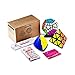 Speed Cube | 3x3 Pyraminx Megaminx Mastermorphix Pyramorphix Triangle Cube Puzzle Pack | Magic Cube Set with Cube Stand | Black