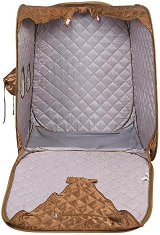 LeeMas Inc Portable Folding Steam Sauna Tent Box Case Weight Loss Detox Therapy Sauna Spa Accessory Full Body Home (No Steamer)