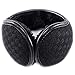 Lacoss Ear Warmers for Men and Women Winter Ear Muffs Foldable Outdoor Earmuffs Unisex (Black)