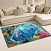 ALAZA 3D Coral Reef Sea Ocean Dolphin Area Rug Rugs Non-Slip Floor Mat Doormats Living Dining Room Bedroom Dorm 60 x 39… 51sG7wxuYIL
