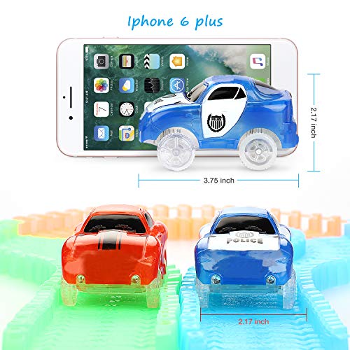 image for Track Cars, BOVN Light-Up Fastest Speed Tracks Cars Replacement With 5