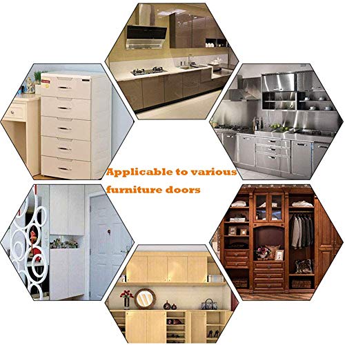 Cabinet Door Catch with Strong Magnetic, Bronze (Pack of 6)