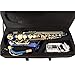 LAGRIMA Professional E Flat Alto Saxophone with Tuner, Case, Mouthpiece, Cleaning Cloth Rod, Glove, Neck Strap for Beginners Adult (Blue)