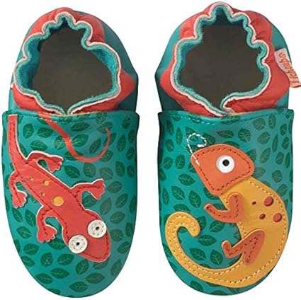 Tichoups Chaussons Cuir Souple Bebe Chaussons Chaussons Bebe Cuir Souple Salomon Le Cameleon Chaussons Cuir Souple Premiers Pas Pantoufles Cuir Enfant Semelles Antiderapantes Pointure 34 35 Amazon Fr Bebes Puericulture