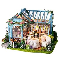 Kindlov-toys Exquisite DIY House Miniature Dollhouse DIY Miniature Room Set-Woodcraft Construction Set-Mini House Crafts，Best Birthday Gifts for Women and Girls Gifts for Boyfriend & Girlfriend