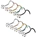 Jstyle 20G 10 Pcs Stainless Steel Nose Rings Studs Screw Piercing Body Jewelry 1.5mm