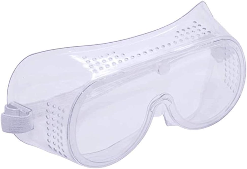 Safety Glasses Over Spectacles,10Pcs Full Vision Anti-Fog Anti-Saliva Eye Protection Transparent Goggles for Laboratory Doctor Chemistry Adult