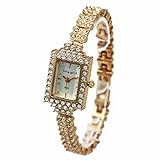 ShoppeWatch Ladies Dress Watch Bling Crystal Accented Rose Gold Bracelet Small Dial Reloj Dama SW9504RSWH