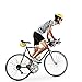 KUYOU 4D Padded Cycling Shorts Men Women, Breathable Bicycle Bike Shorts Underwear (L, Black)