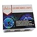 BIKE GEAR PLUS LED Bike Wheel Lights - 2 Pack Includes Batteries and Brilliant LED Lights for 2 Bicycle Wheels - Available in Blue, Green, Multi-Color, Pink, Red or White - Quality