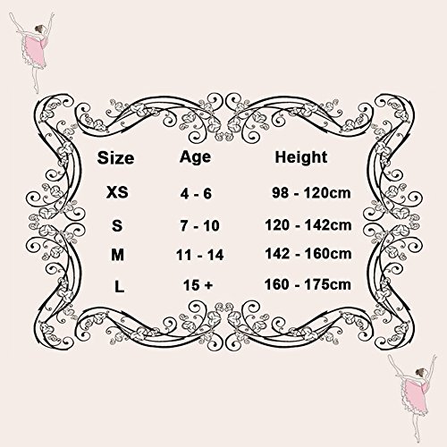 Girl's Ballet Dance Tights - Ultra-Soft Toddler Ballet Tights for Women (Black Pink, 2 Pairs, M)