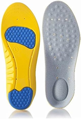 Zlvo Arch Support Memory Foam Silicone Gel Shock Absorption and Cushioning Sports Athletic Adjustable Insole (Men's size 8-12 or Women's size 10-14 )