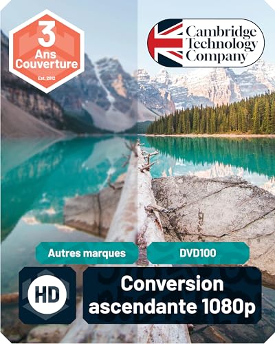 DVD Player for TV | Multiregional Playback | HDMI DVD Player with Upscaling 1080P | CD Player with MP3 and USB | HMDI Cable, RCA Cable and Remote Control Included | OAKCASTLE DVD100