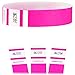 Goldistock Event Wristbands Select Series Day-Glow Neon Pink 500 Count | ¾” Arm Bands | Paper-Like Party Armbands | Wrist Bands