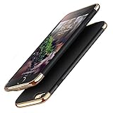 iPhone 6 Plus 6s Plus Battery Case,NUTK 3500mAh 3 in 1 Combo Protable Slim Ultra Thin Hard Luxury Charging Backup Power Case Cover,Rechargeable Power Bank Charging Case for iPhone 6Plus/6sPlus.Black