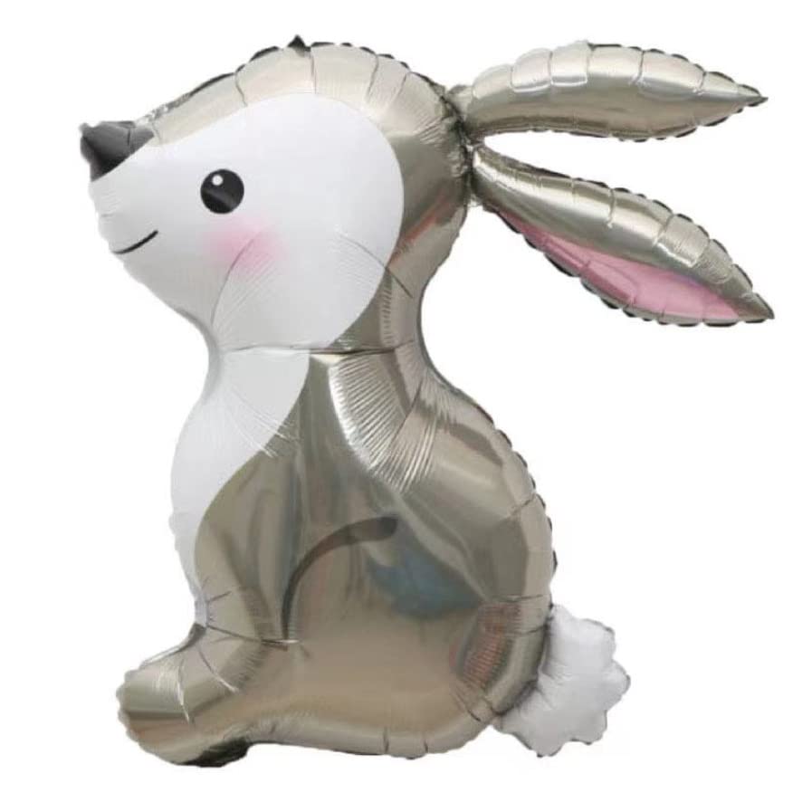 Grey Rabbit Easter Foil Balloon, 70cm (2 pack) — image 1